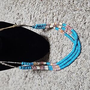 Long Vintage Mixed Stone Necklace